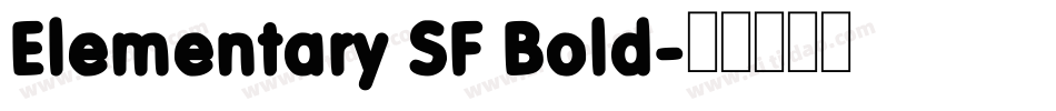 Elementary SF Bold字体转换